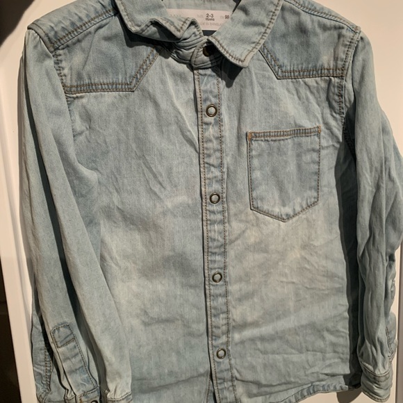 Zara Boys Jean Shirt 2-3Yr - Picture 4 of 4